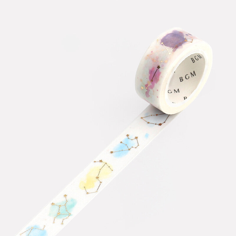 BGM Colourful Constellations washi tape - Paper Kooka Australia