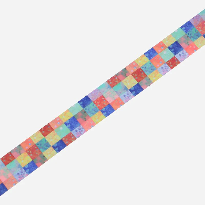 BGM Colourful Squares Transparent Tape - Paper Kooka Australia