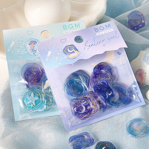 BGM Dream Sea - Clear Sealing Seal Stickers collection - Paper Kooka Australia