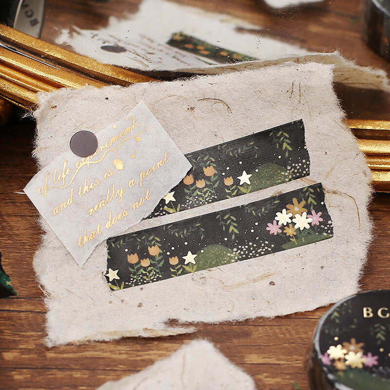 BGM Firefly Forest washi tape for journaling and scrapbooking - Paper Kooka Stationery