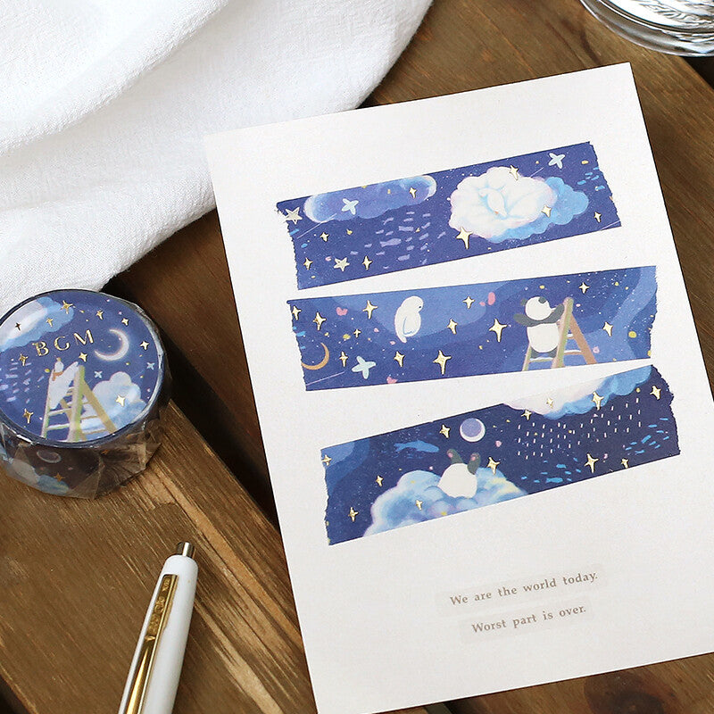 BGM Galactic Island Japanese washi tape - Paper Kooka Australia