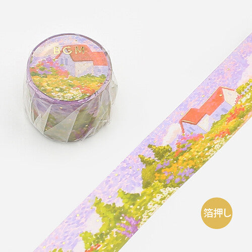 BGM Garden Dot Drawing wide washi tape - Paper Kooka Australia