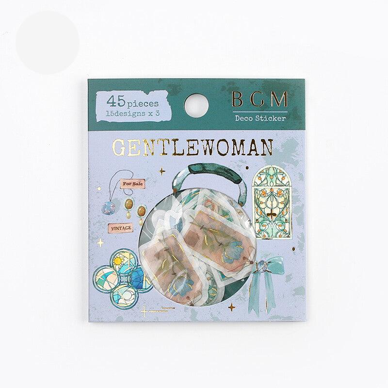 BGM Gentlewoman flake stickers from washi paper - Paper Kooka