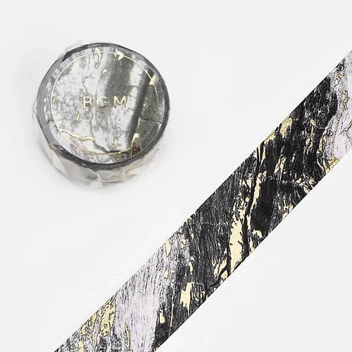 BGM Gray Stone Pattern washi tape - Paper Kooka Australia