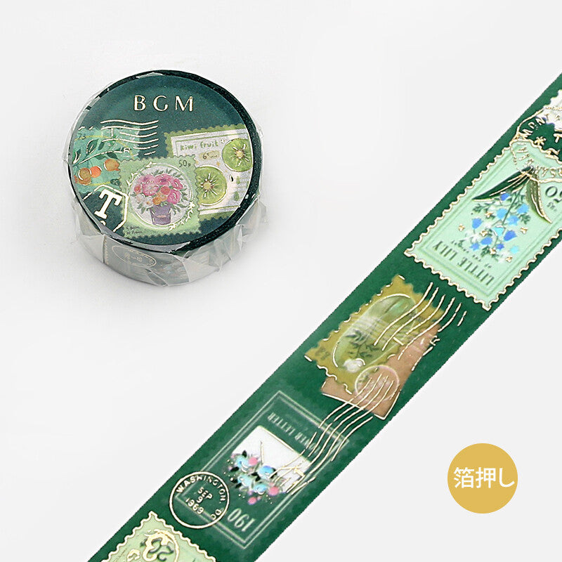 BGM Green Post Office washi tape - Paper Kooka Australia