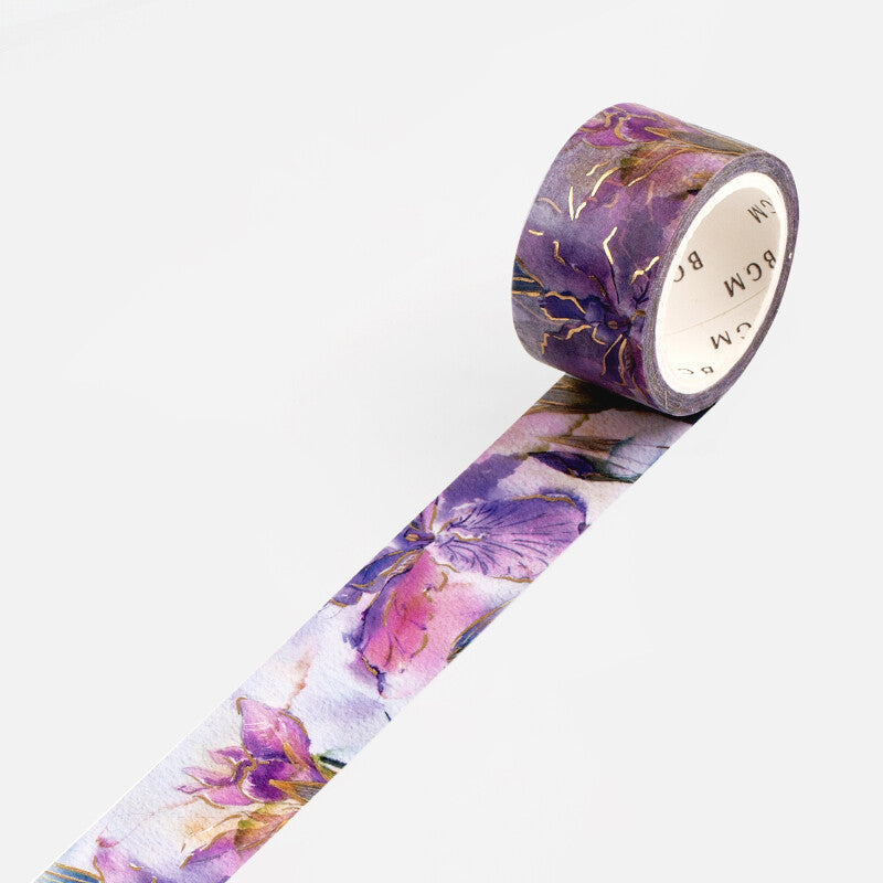 BGM Iris Flower washi tape - Paper Kooka Australia