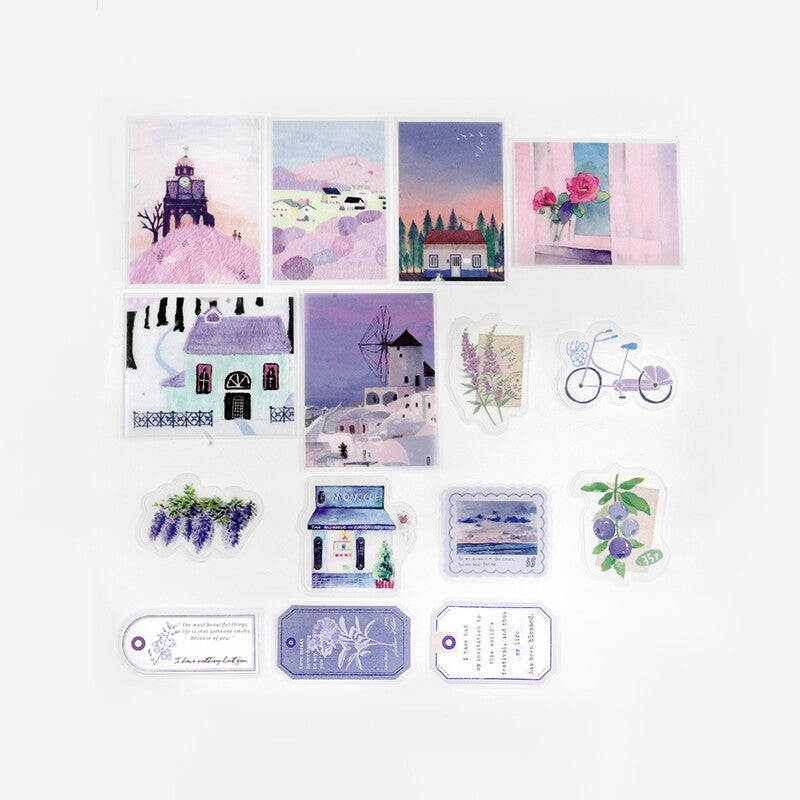 BGM Island Encounter Lavender Tracing Paper 45 Stickers - Paper Kooka Australia