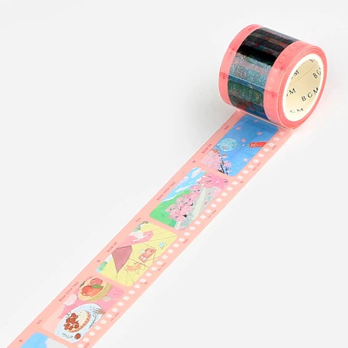 BGM Light Pink Film Clear PET Tape - Paper Kooka Australia