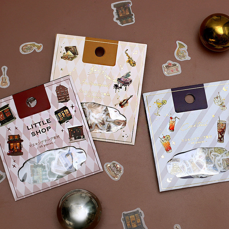 BGM Little Shop flake stickers collection - Paper Kooka