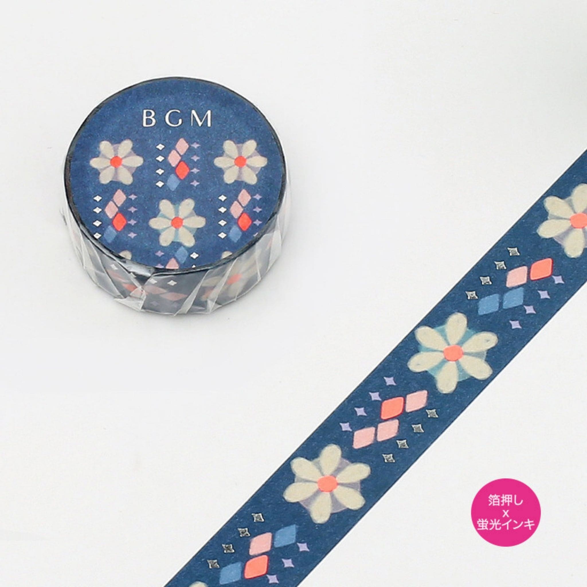 BGM Night Dream Flowers decorative tape - Paper Kooka
