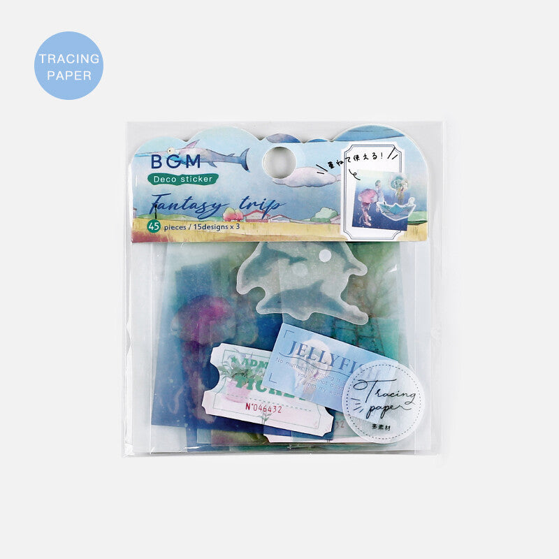 BGM Ocean Fantasy Trip Deco Stickers - Paper Kooka Australia