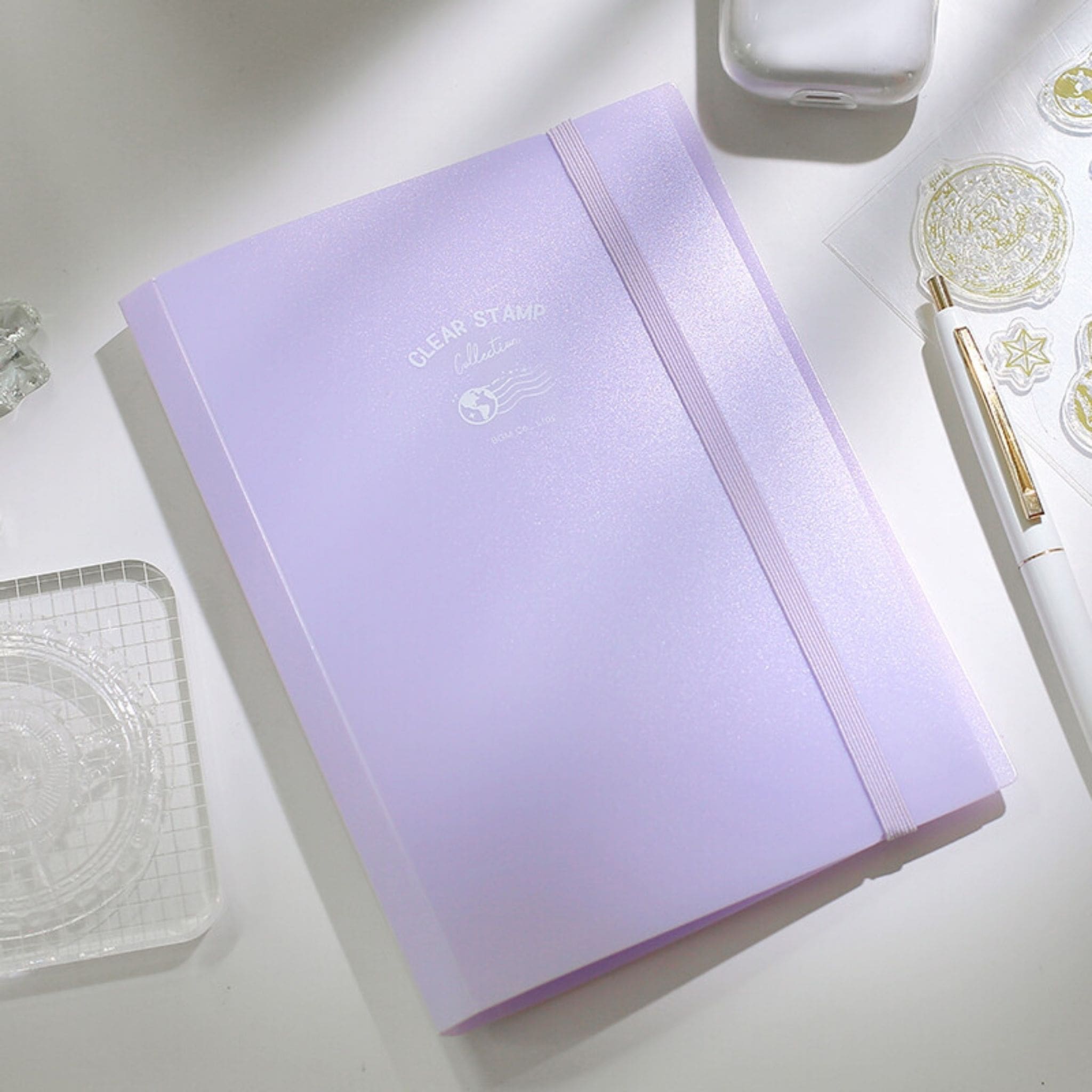 BGM Purple Stamp File for clear stamps and acrylic blocks- Paper Kooka