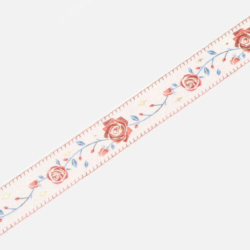 BGM Rose Embroidered Ribbon masking tape - Paper Kooka Australia