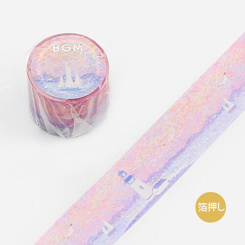 BGM Seaside Dot Drawing wide washi tape - Paper Kooka Australia