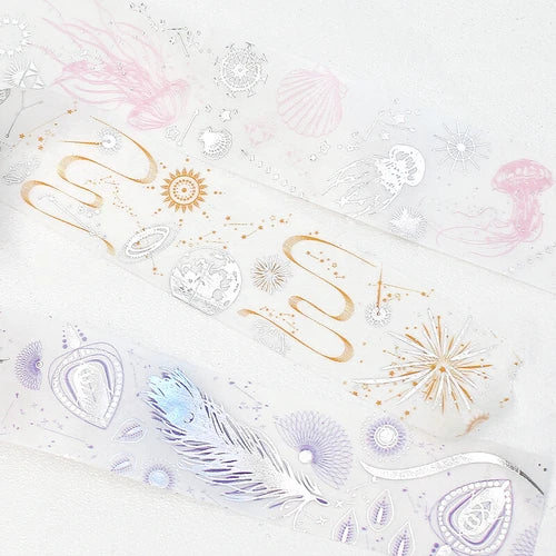 BGM Silver Feathers washi tape collection - Paper Kooka Australia