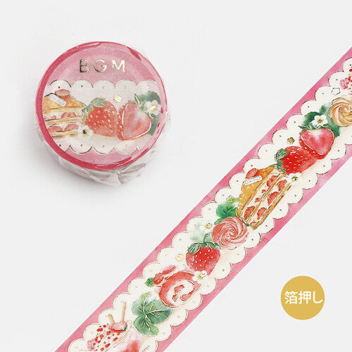 BGM Strawberry Sweets washi tape - Paper Kooka Australia