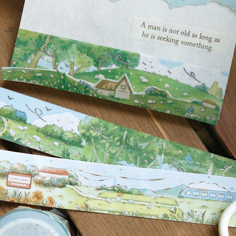 BGM train in the countryside washi tape collection - Paper Kooka