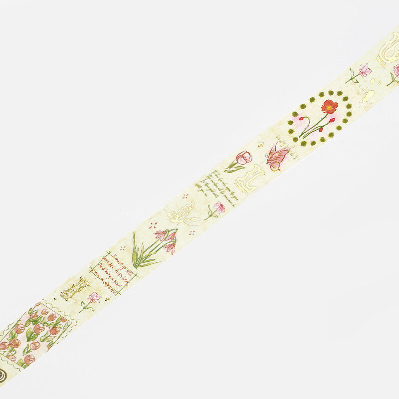 BGM Yellow Romance in the Garden masking tape - Paper Kooka Australia