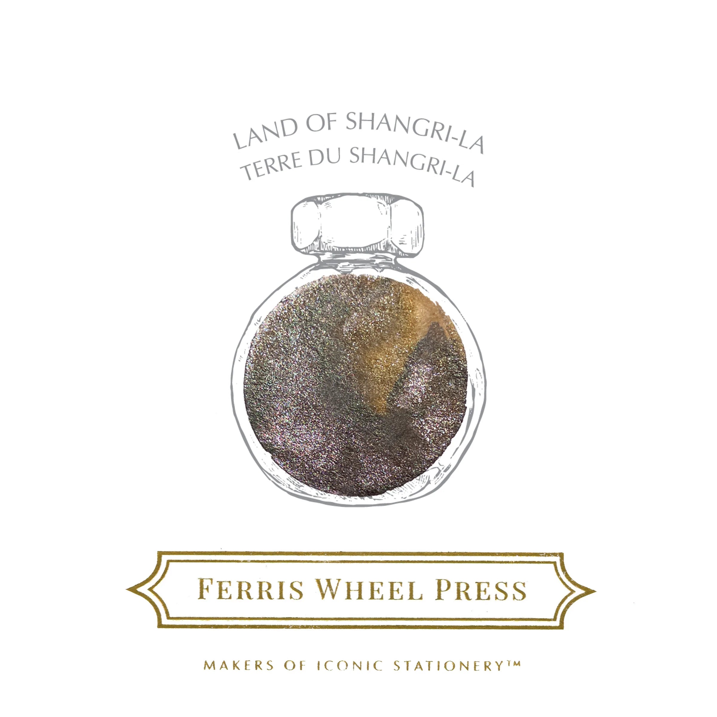 Ferris Wheel Press Fountain Pen Ink - Land of Shangri-la colour swatch - Paper Kooka Australia