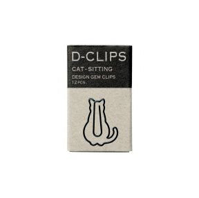 Sitting Cat Paper Clips - 12pcs - Paper Kooka