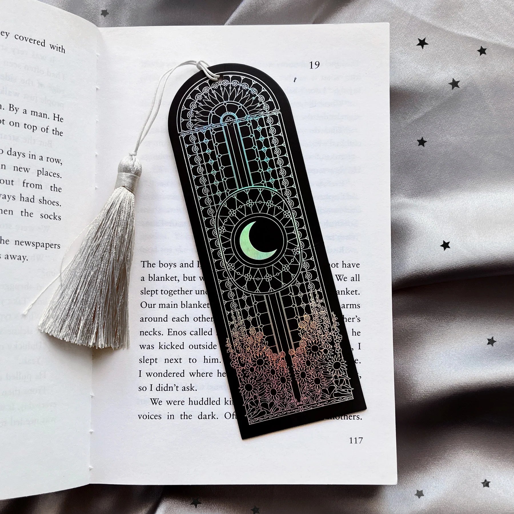 he Quirky Cup Collective Black Iridescence Bookmark - Paper Kooka Australia