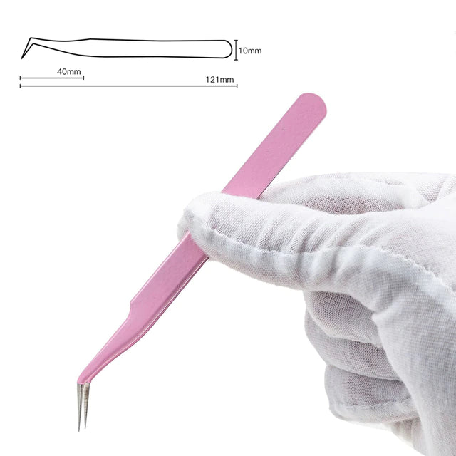 Journamm curved Tweezers pink - Paper Kooka Australia