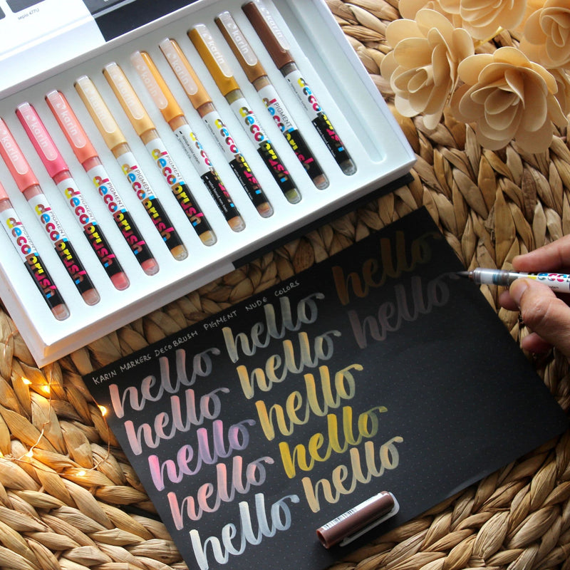 Testing Karin DecoBrush Pens - The Happy Ever Crafter