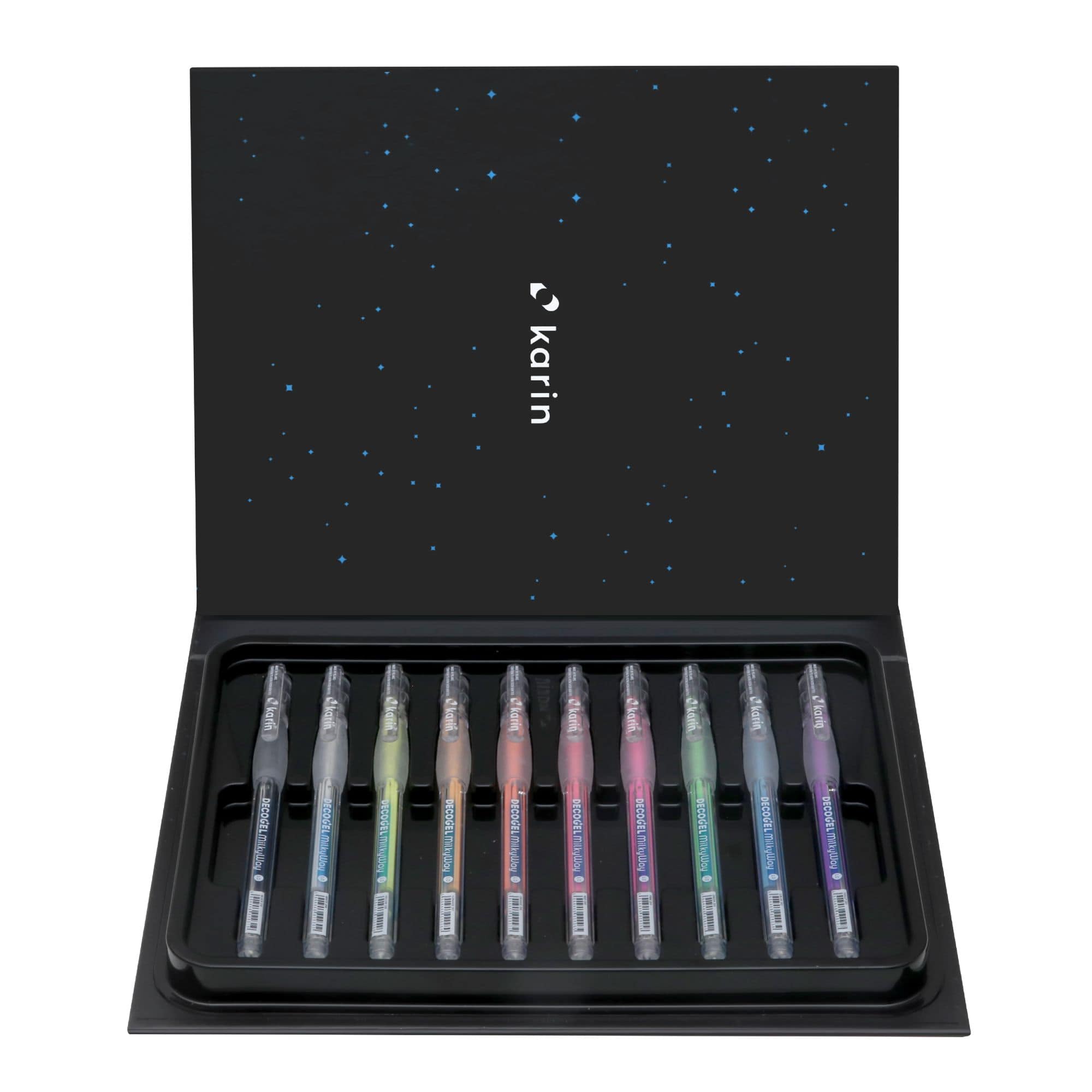 Karin Markers DECOGEL 1.0 Gel Pens - Milky Way 10 Colours set of gel pens - Paper Kooka Australia