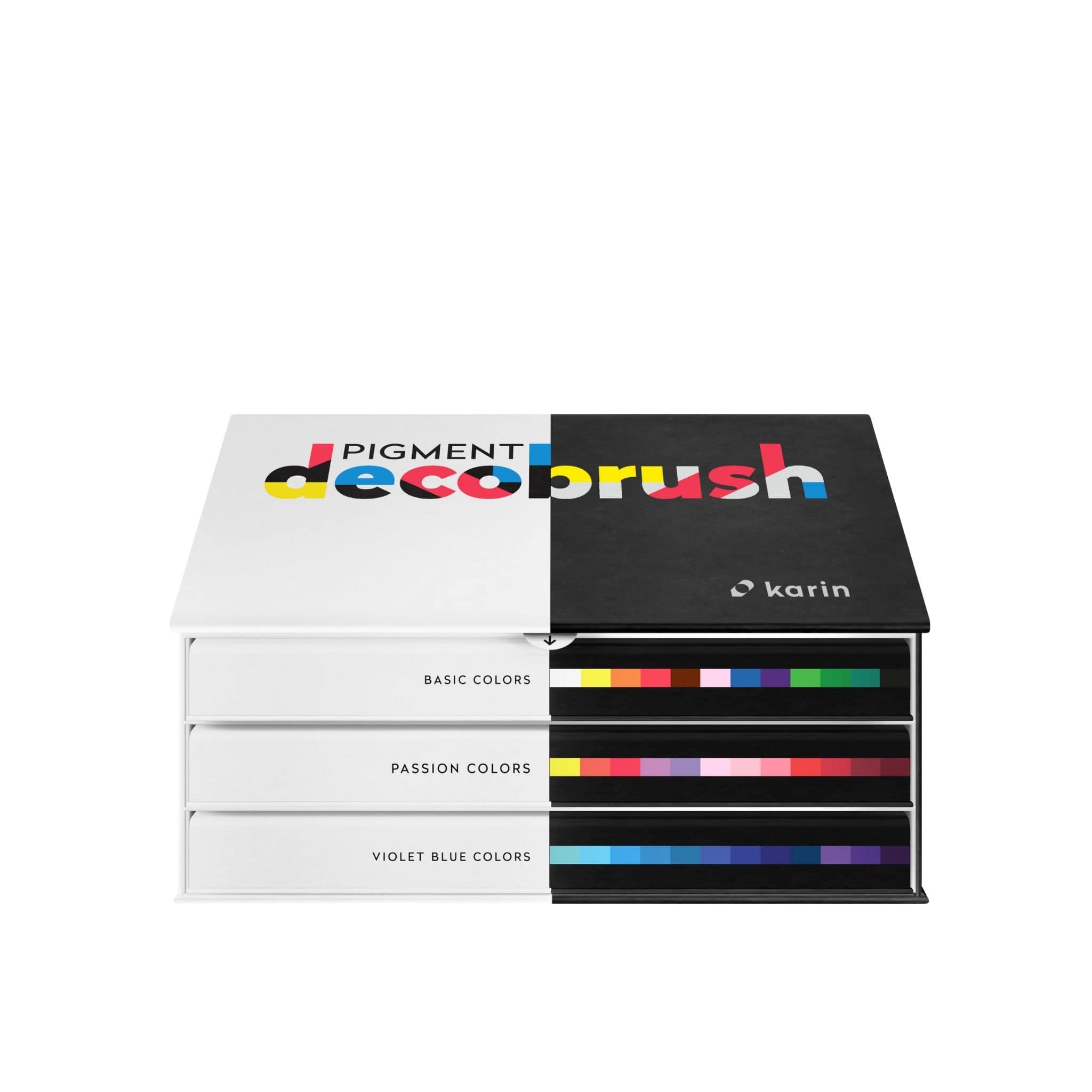 New Karin Markers Pigment DecoBrush Designer Set with 36 colours - Paper Kooka