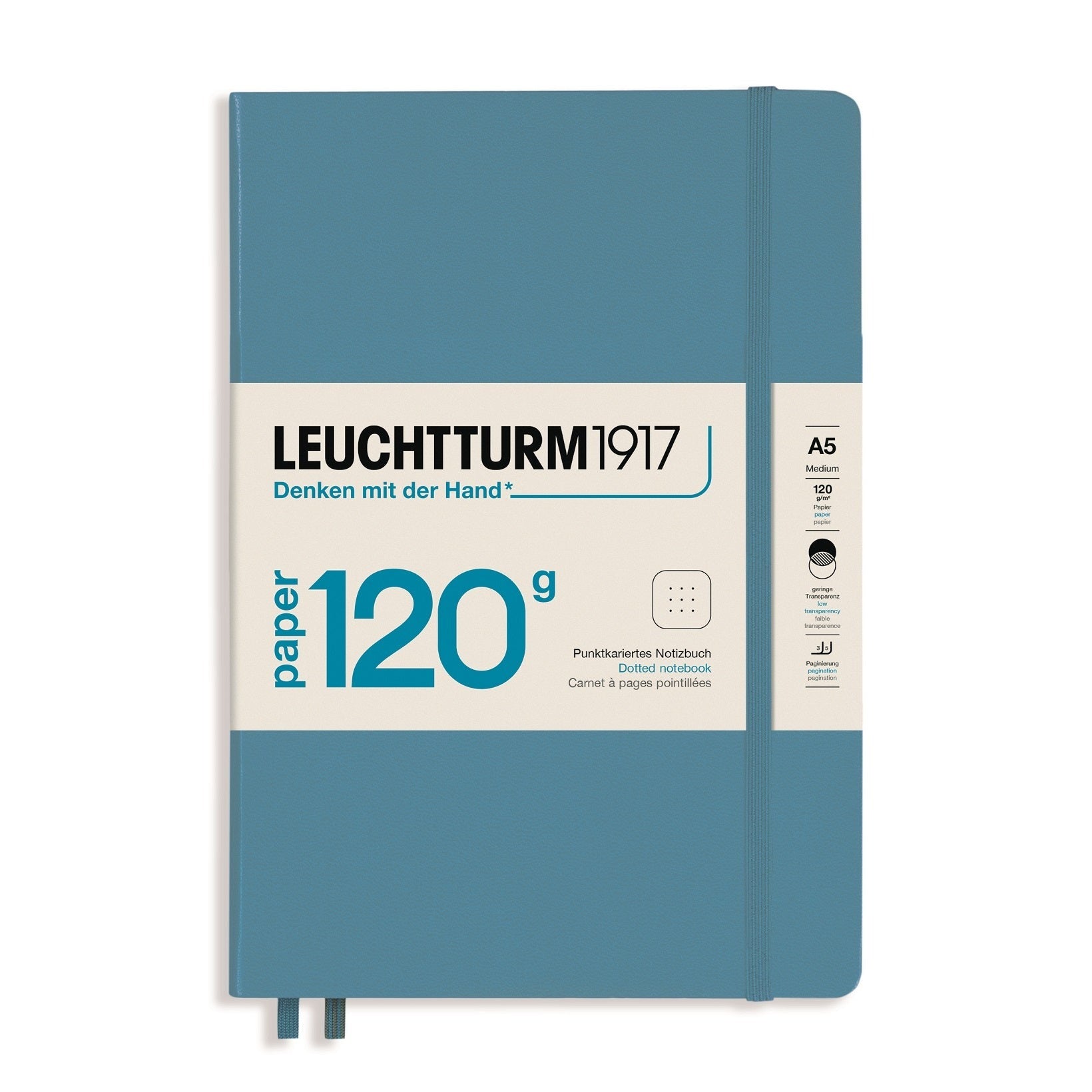 Leuchtturm1917 120g Edition - Nordic Blue A5 Hardcover Dotted Notebook - Paper Kooka Australia