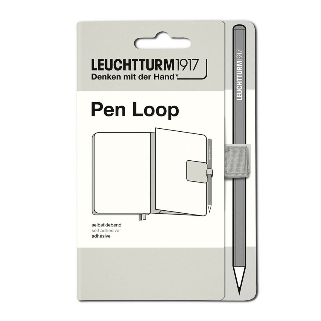 Leuchtturm1917 self-adhesive Light Grey Pen Loop - Paper Kooka Australia