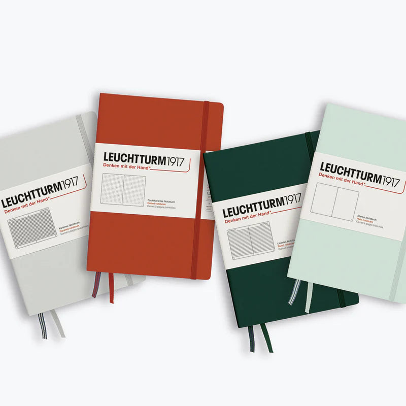 Leuchtturm1917 Fox Red A5 Softcover Dotted Notebook collection look - Paper Kooka Australia