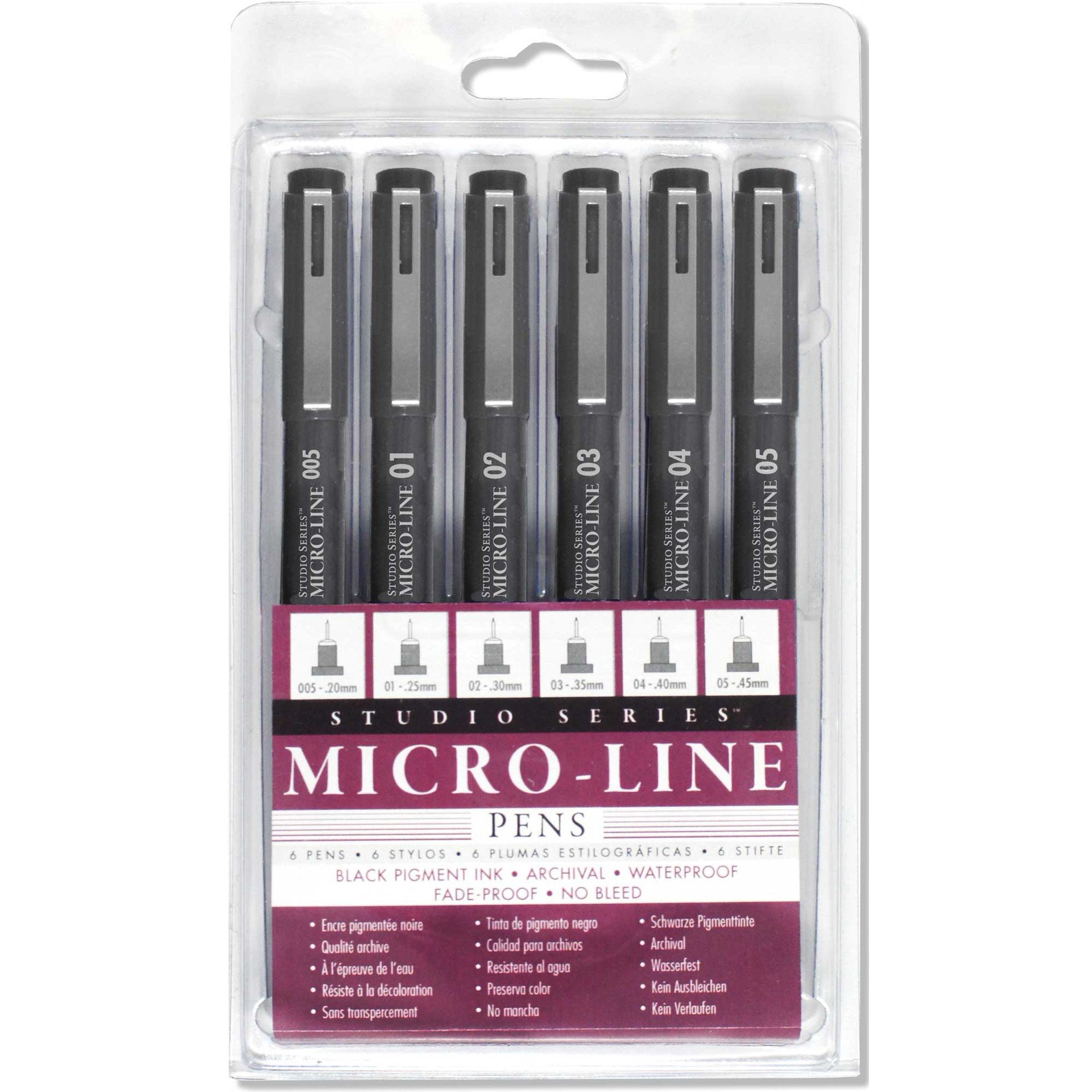 Micro-Line Pen Set of 6 - Paper Kooka