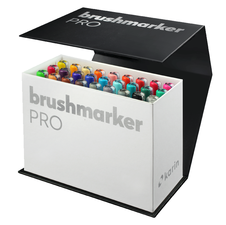 BrushmarkerPRO Mini Box 26 colours + blender set - Paper Kooka