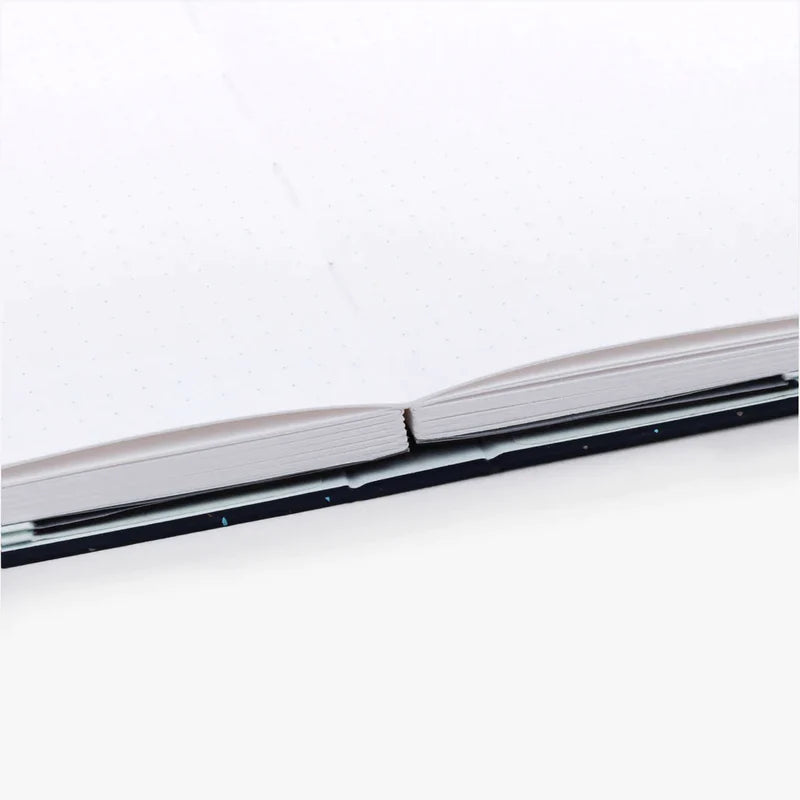 Mossery A5 Matsumoto Dotted Notebook lays flat - Paper Kooka Australia