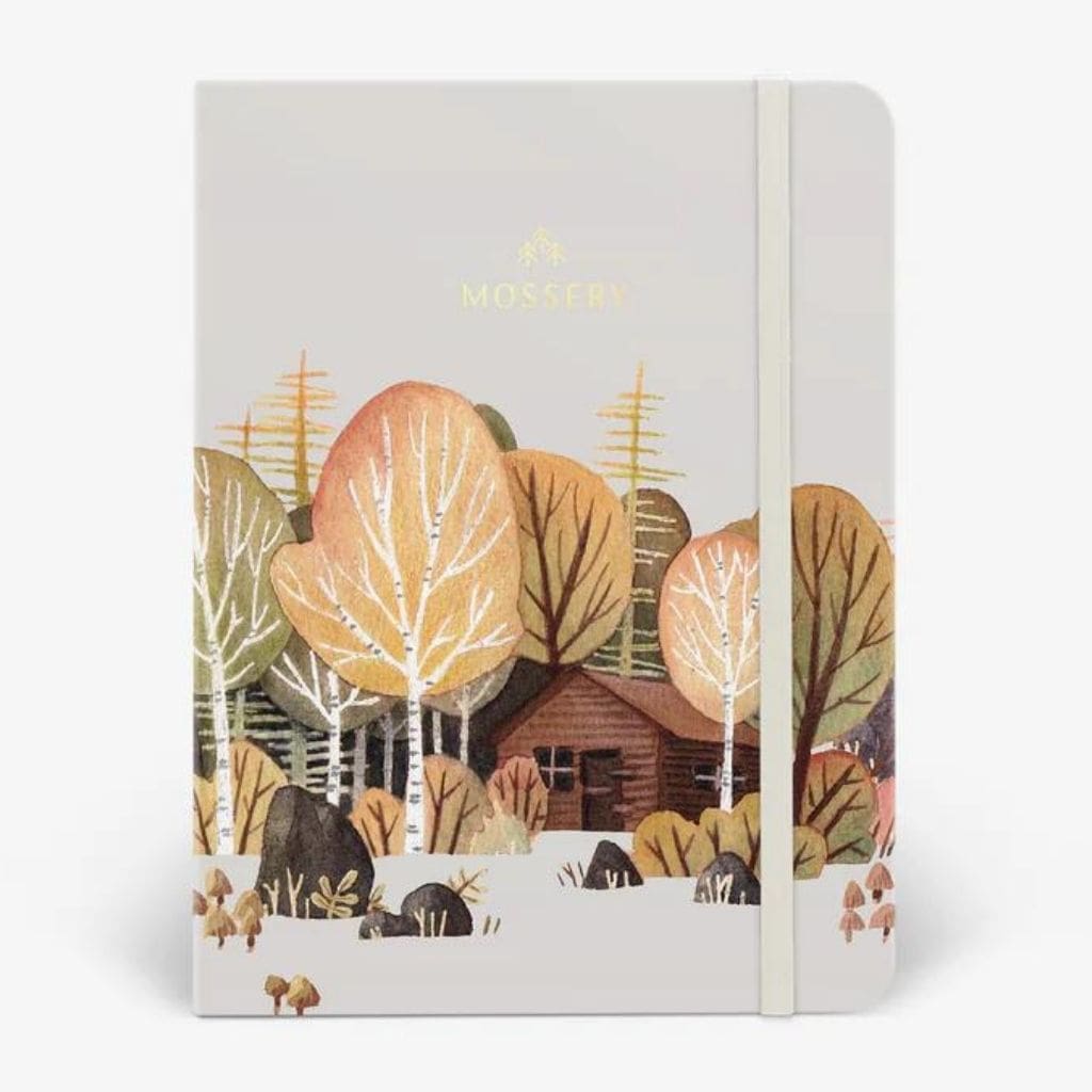 Mossery A5 Birch Forest Twinbook : Undated Half-Year Planner + Dotted Notebook - Paper Kooka Australia