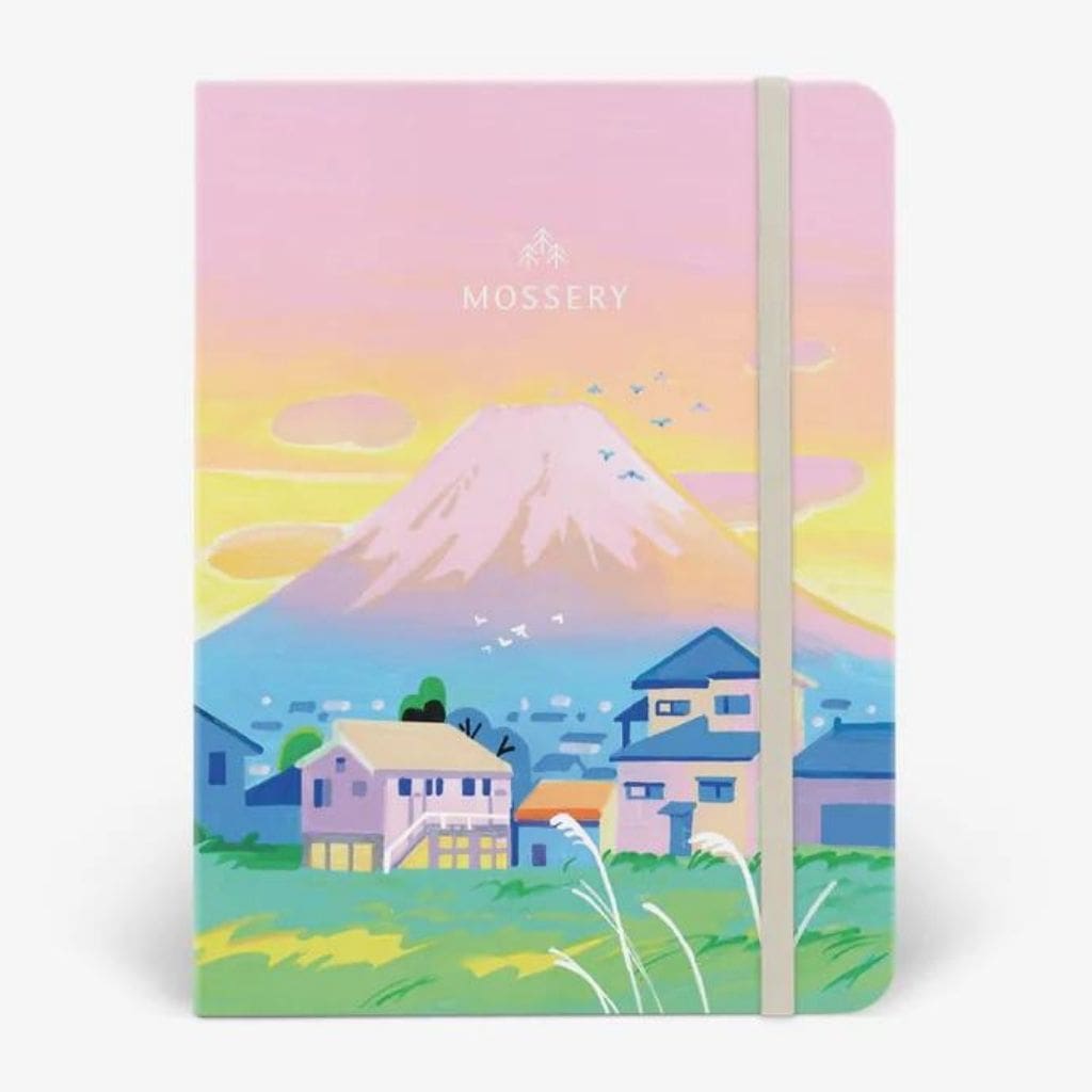 Mossery A5 Fujiyama Twinbook : Undated Half-Year Planner + Dotted Notebook - Paper Kooka Australia