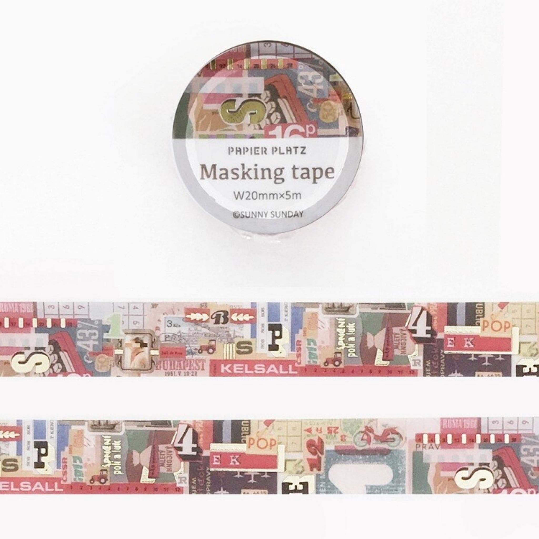 Papier Platz Vintage Party washi tape - Paper Kooka