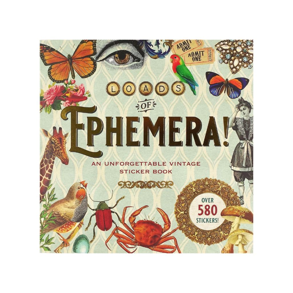 Peter Pauper Press Loads of Ephemera Sticker Book with over 580 stickers - Paper Kooka Australia