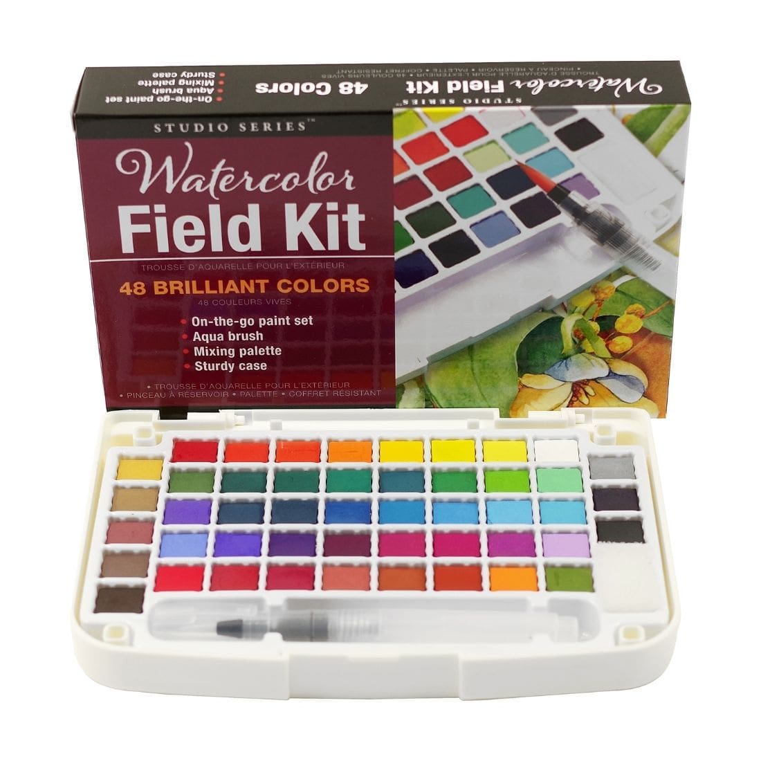 Peter Pauper Press watercolour field kit with 48 brilliant colours - Paper Kooka