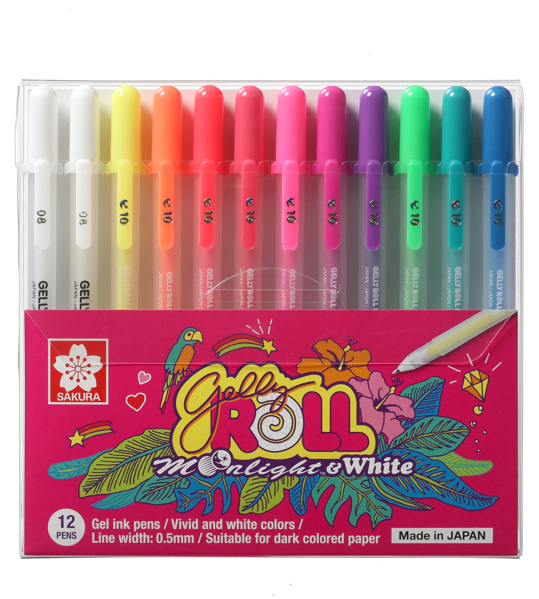 Sakura Gelly Roll Moonlight set of 12 gel pens - Paper Kooka Australia