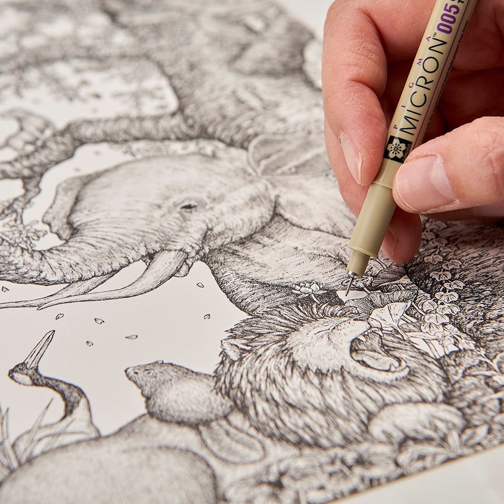 Sakura Pigma single micron pens for manga and illustration - Paper Kooka Australia