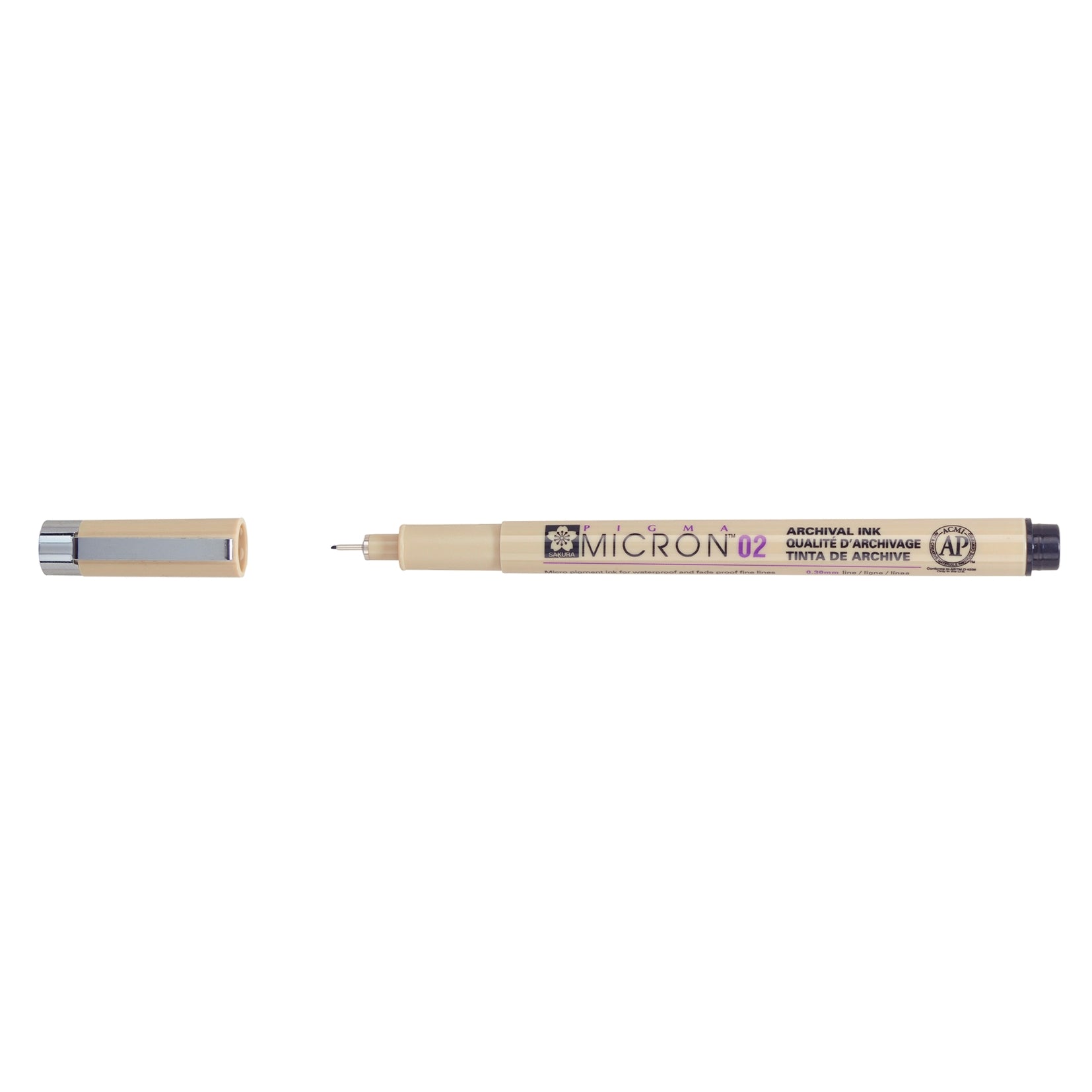 Black Sakura Pigma Micron pen 02 with 0.30mm line - Paper Kooka Australia