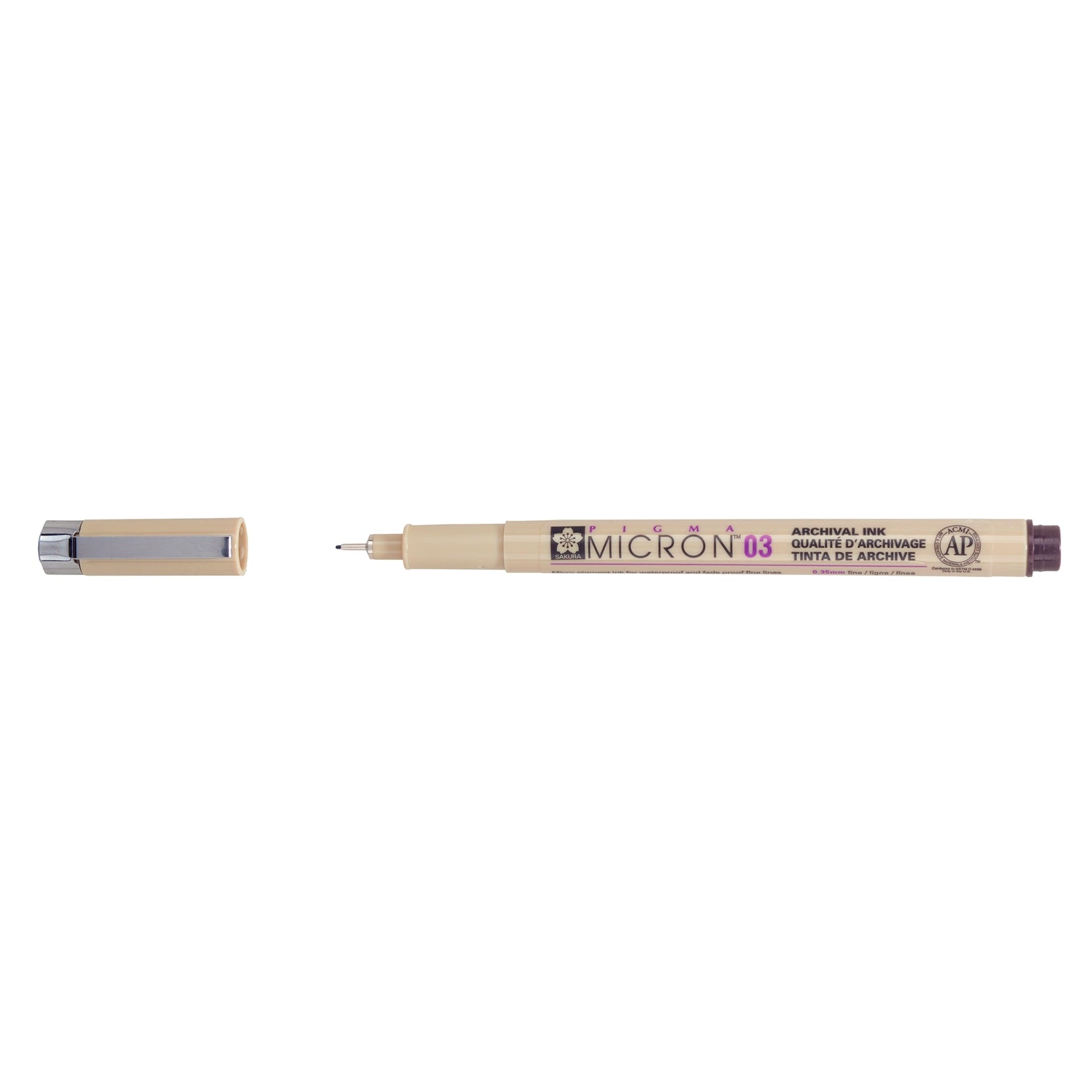 Black Sakura Pigma Micron pen 03 with 0.35mm line - Paper Kooka Australia