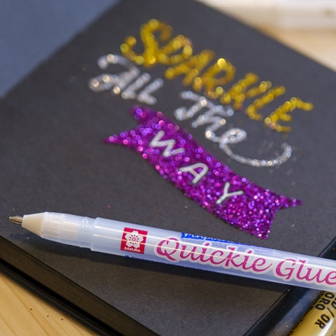 Sakura Quickie Glue - Pinpoint Roller Pen for art journaling and scrapbooking - Paper Kooka Australia
