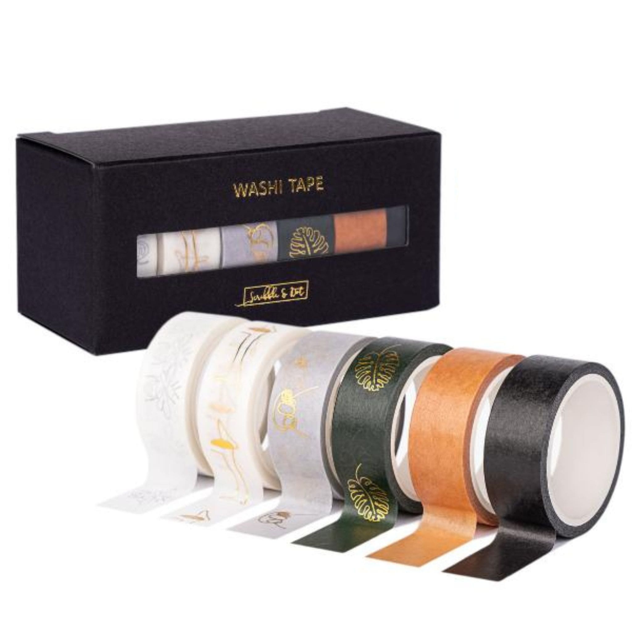 Scribble & Dot Washi Tape Set package - Paper Kooka Australia
