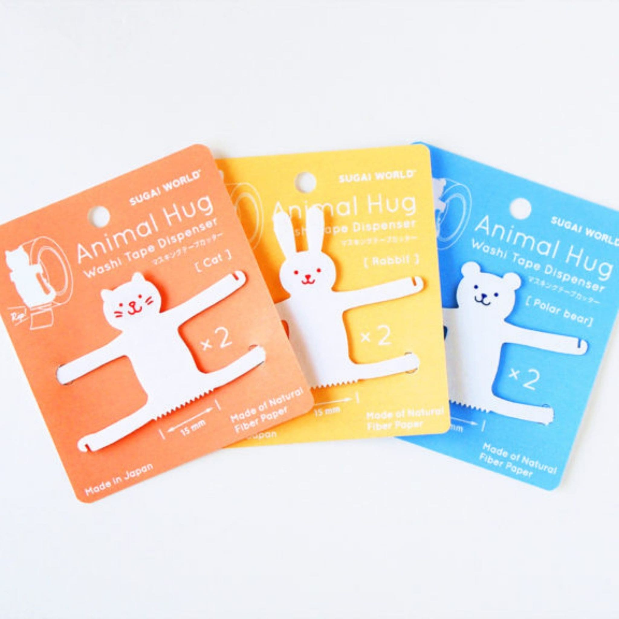 Polar Bear Animal Hug Washi Tape Dispenser | Set of 2 Polar Bear Animal Hug Washi Tape Dispenser | Set of 2
