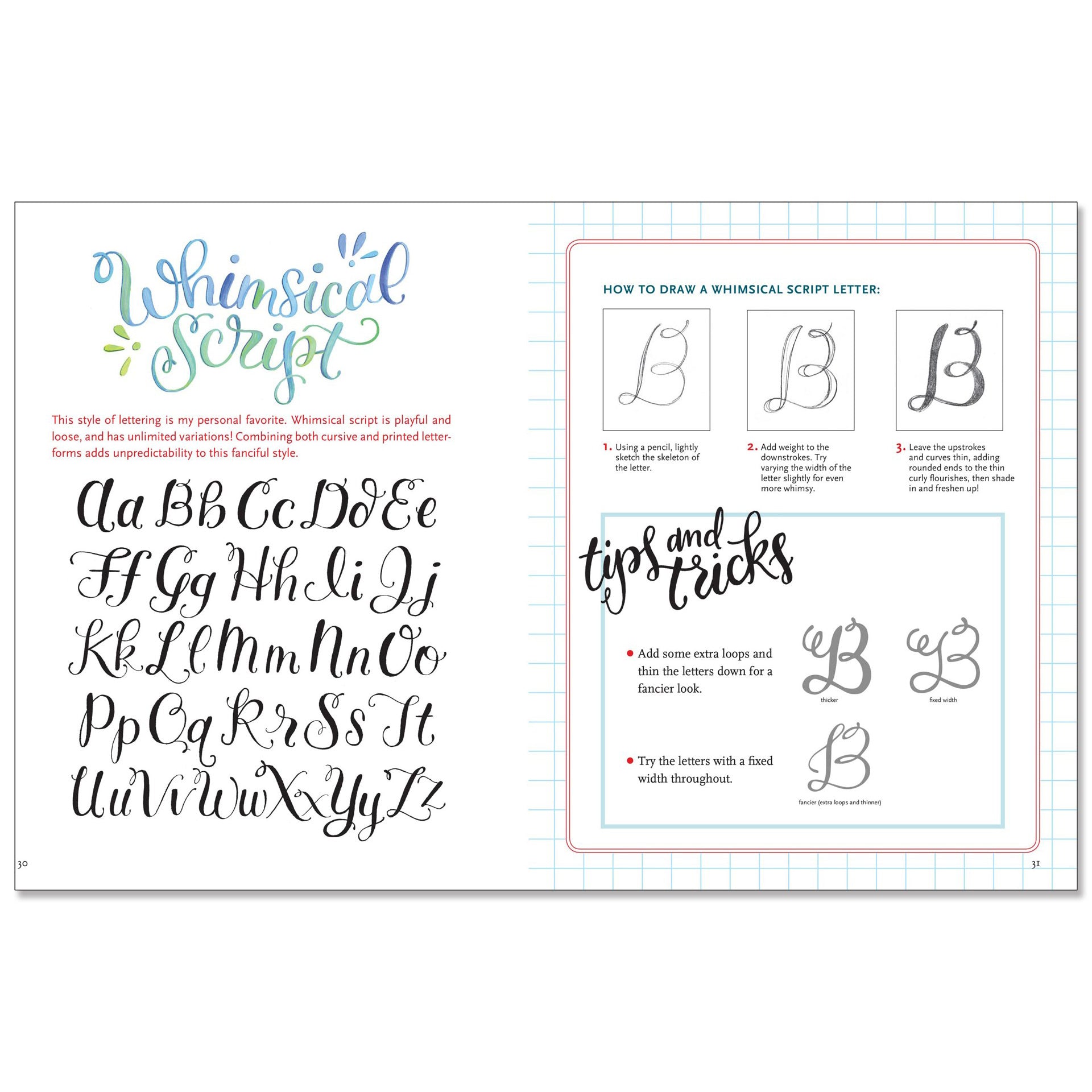 Hand Lettering - an interactive guide to the art of drawing letters - Paper Kooka