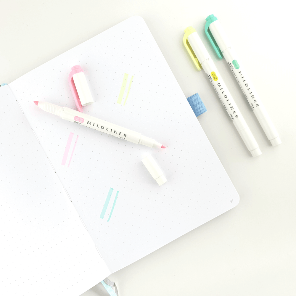 Zebra Mildliner Double Ended Highlighters Paper Kooka Australia